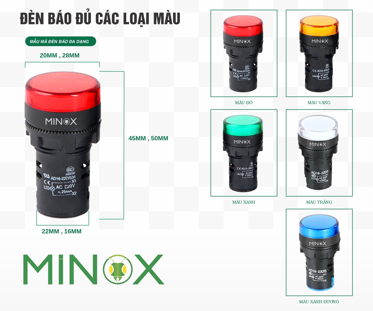 Đèn báo nồi nấu phở điện