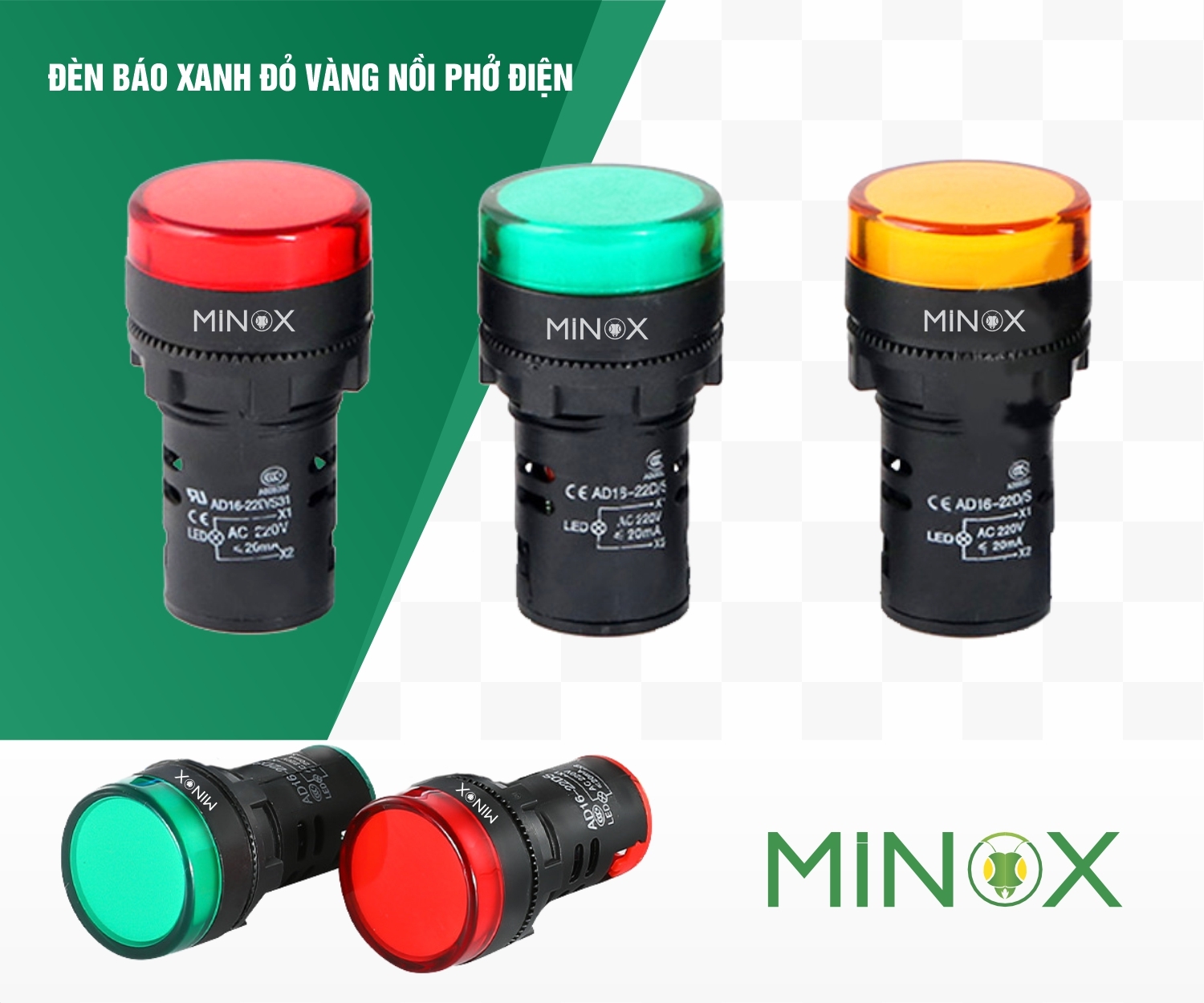 Đèn báo nồi nấu phở điện