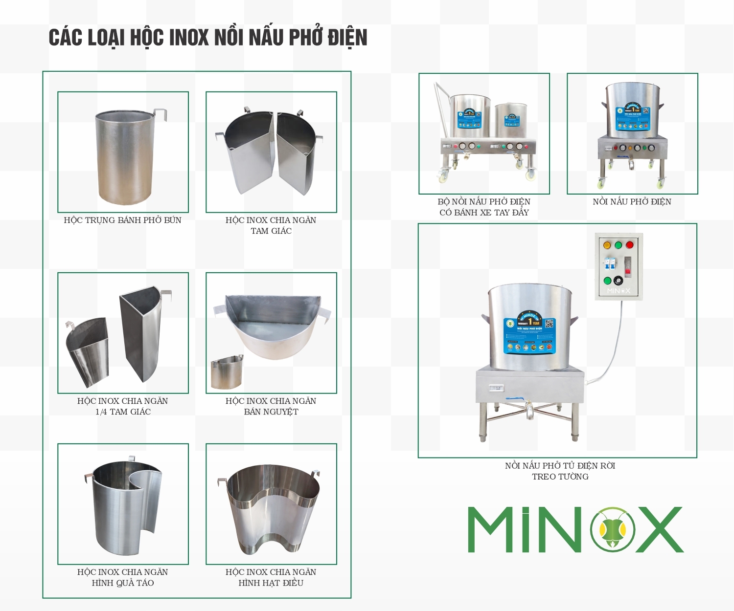 Hộc inox chứa nước dùng nấu nấu phở