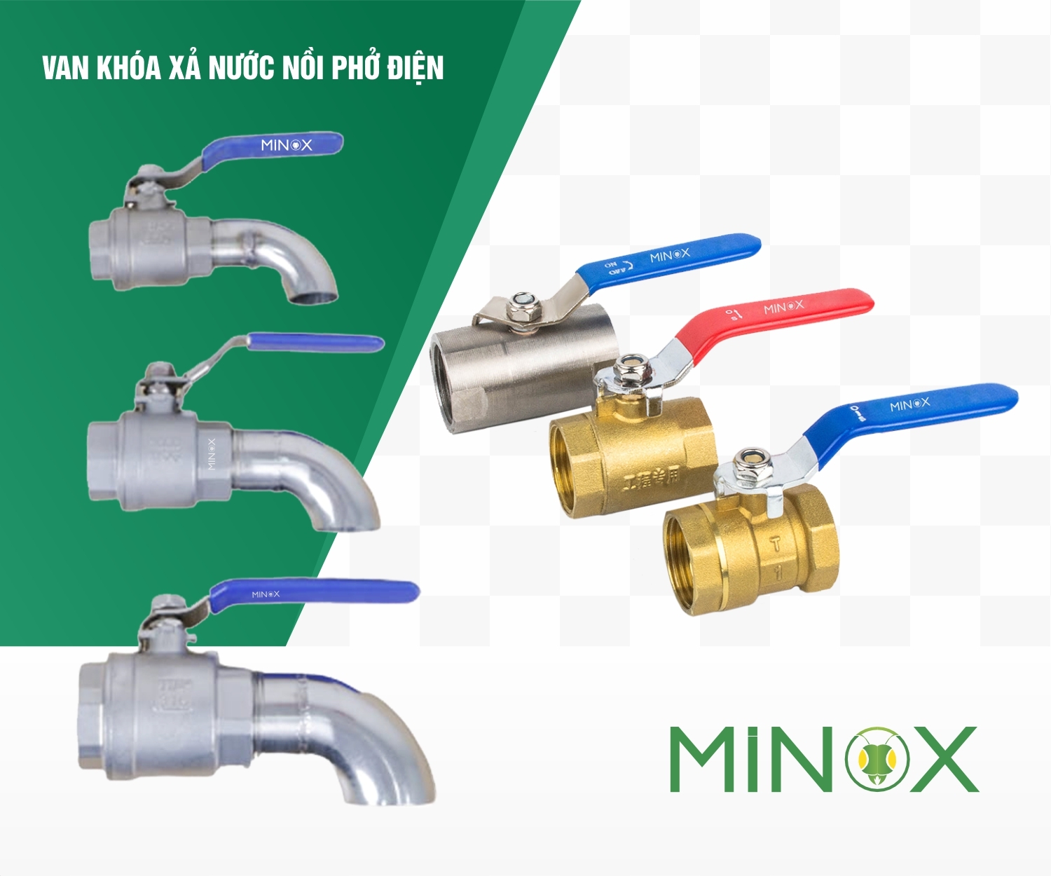 Van xả và cút xả nồi phở
