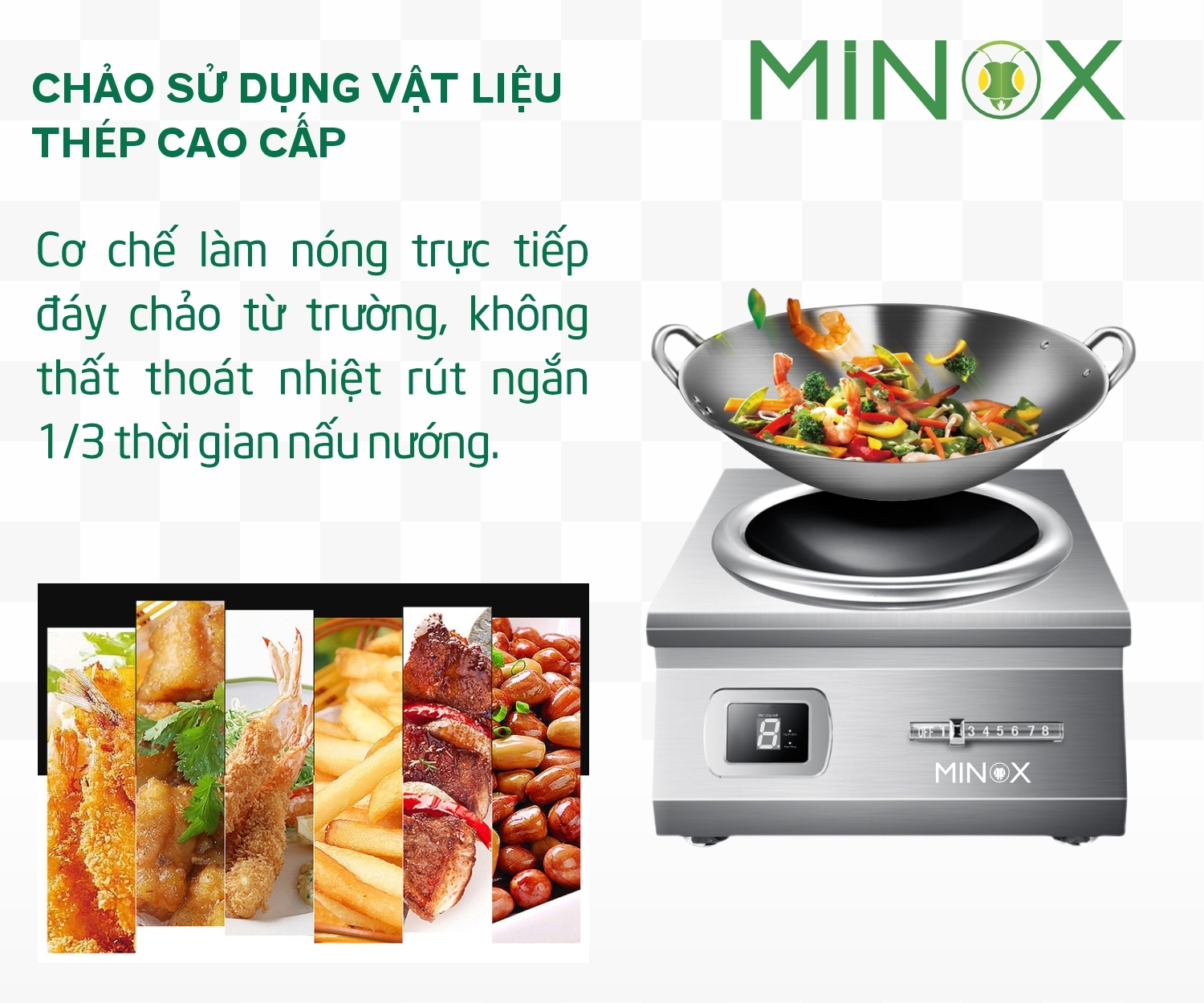 Chảo bếp từ công nghiệp