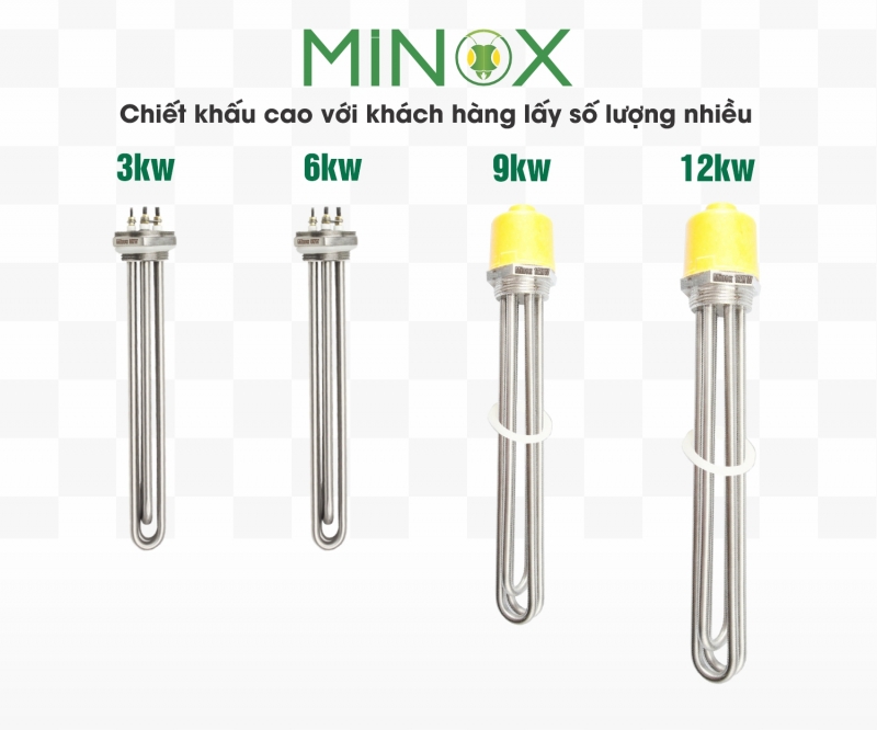 Thanh điện trở củ ren 52 nồi hơi điện