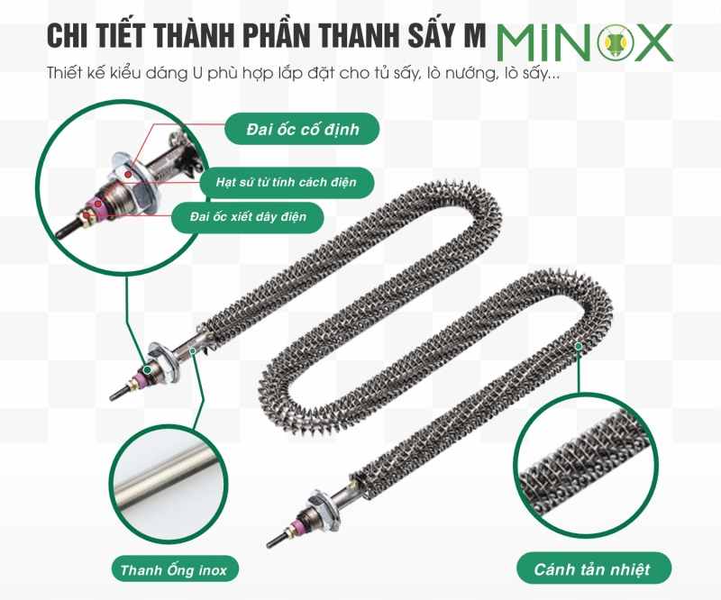 Điện trở M sấy khô tản nhiệt lò nướng