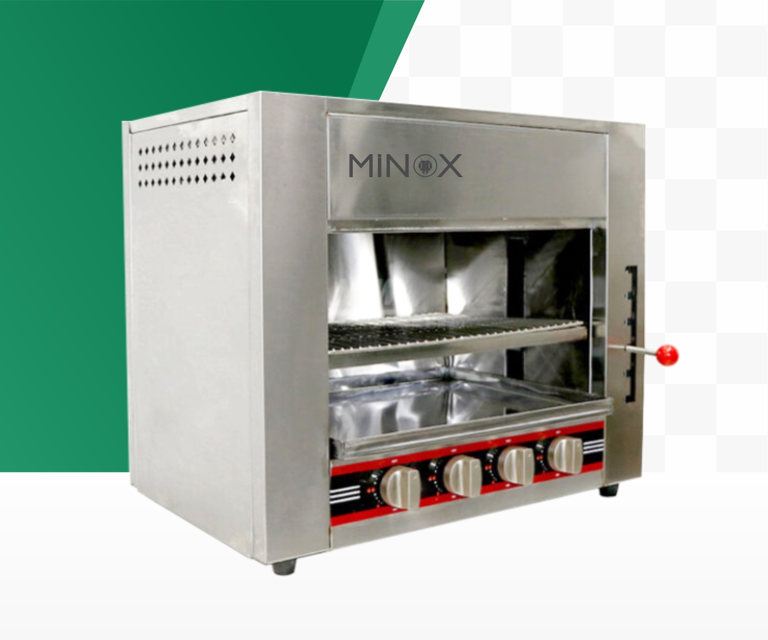 Lò nướng Salamander 4 họng gas