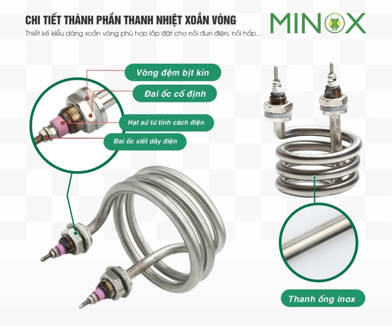 Điện trở đun nước xoắn vòng