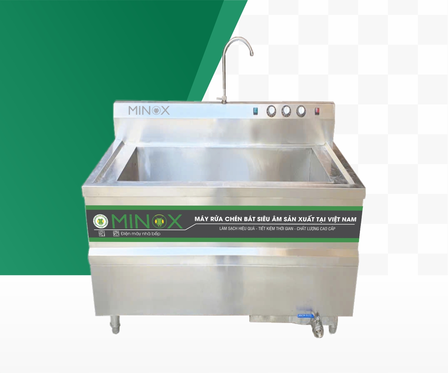 Máy rửa bát siêu âm MI-MRCSA-1000