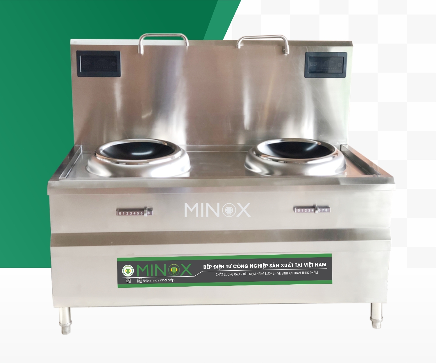 Bếp từ 8kw xào đôi công nghiệp