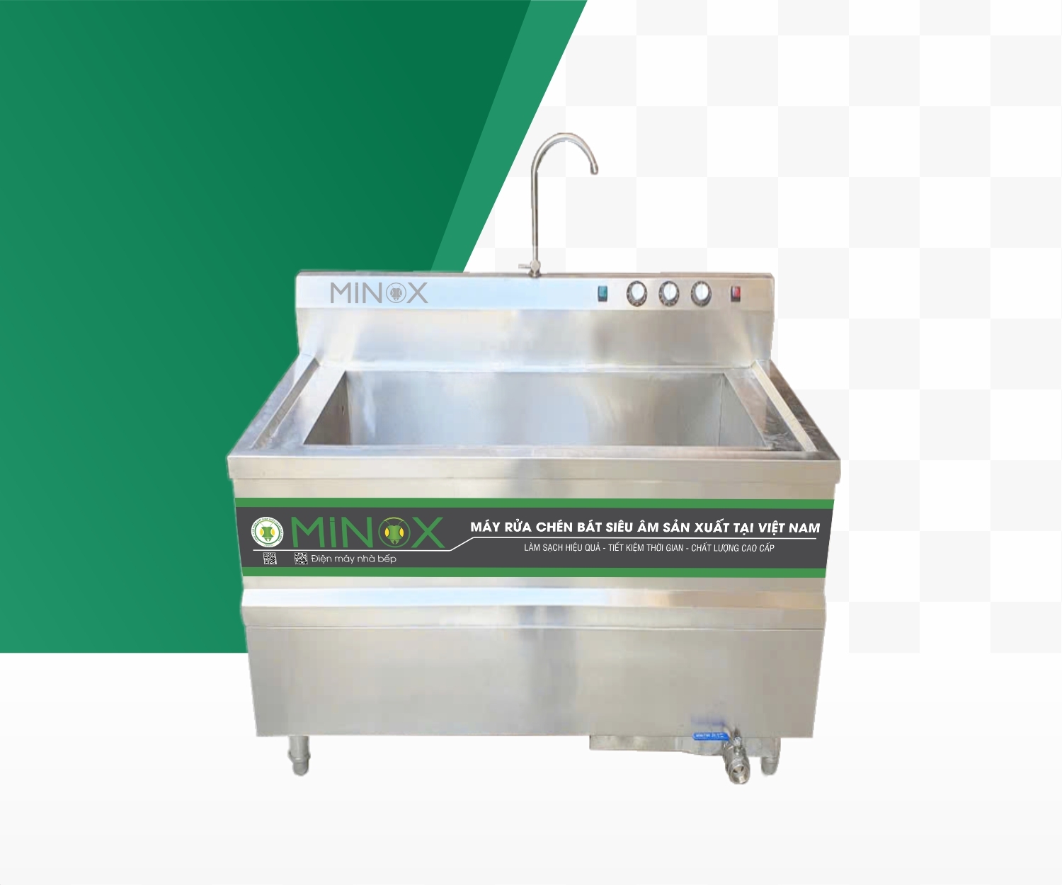 Máy rửa bát siêu âm MI-MRCSA-800