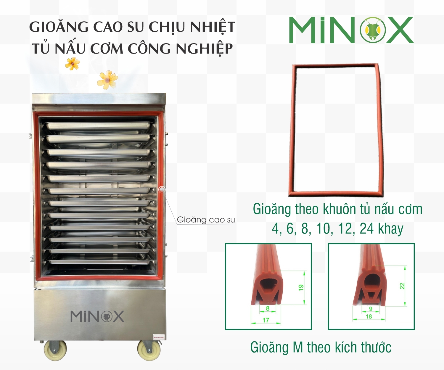 Gioăng cao su tủ nấu cơm