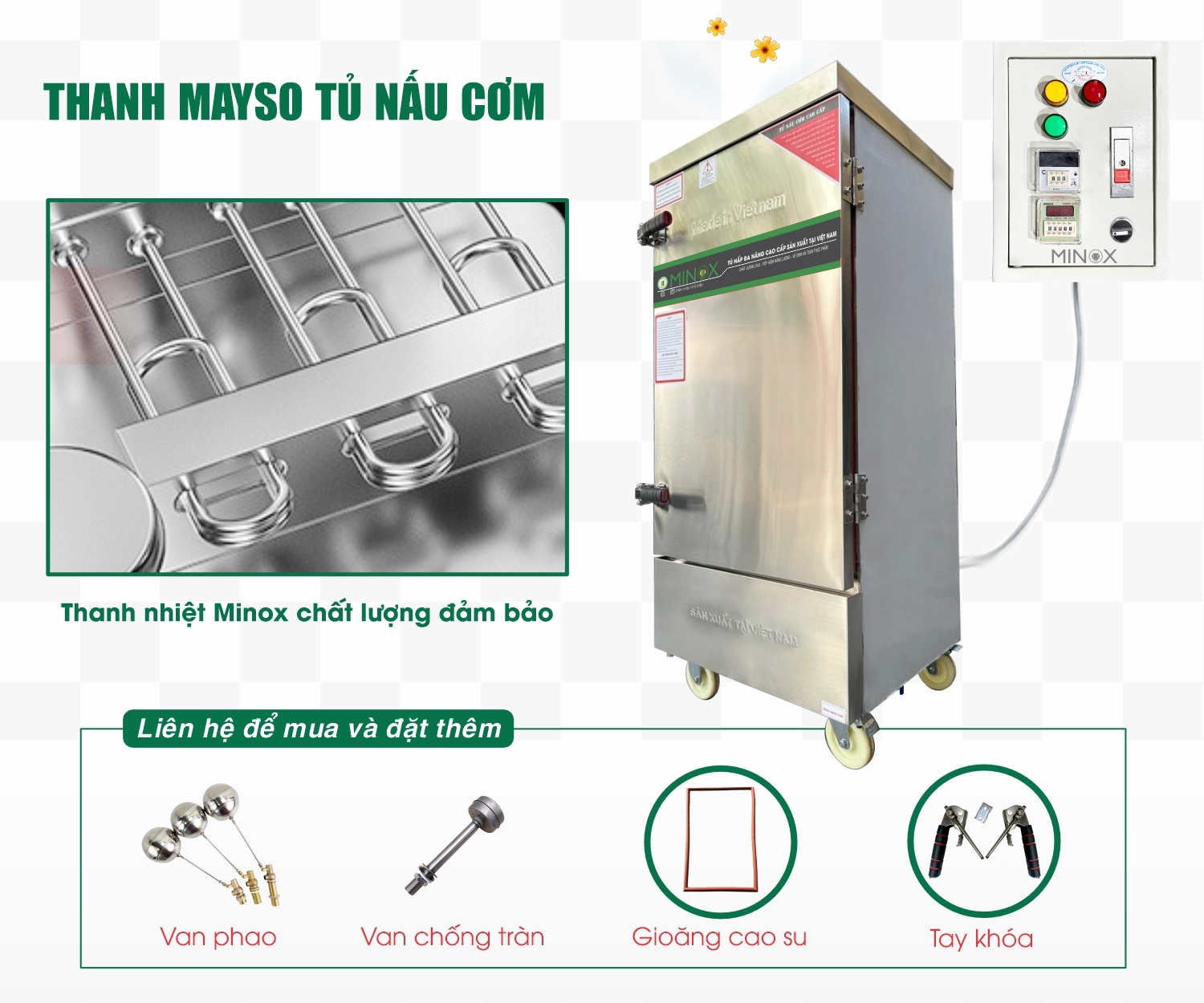 Thanh gia nhiệt tủ nấu cơm điện