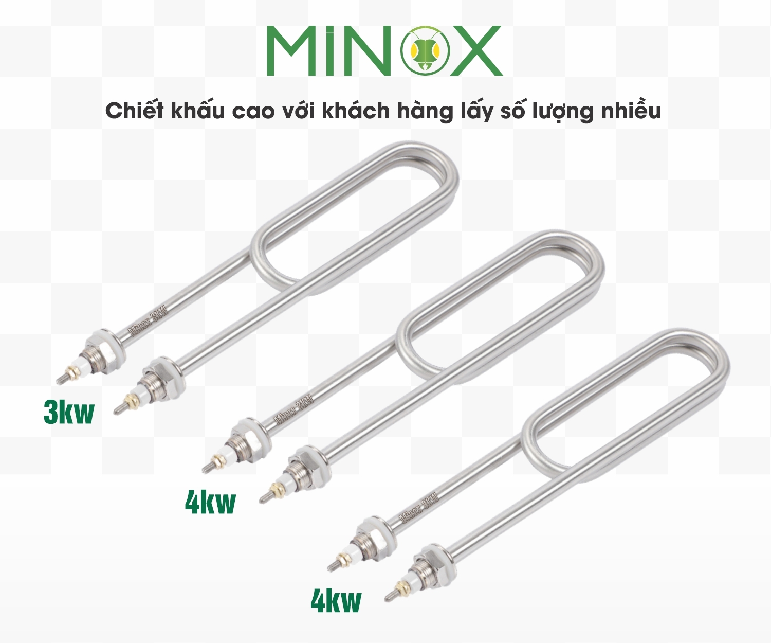 Thanh gia nhiệt 2kw tủ nấu cơm