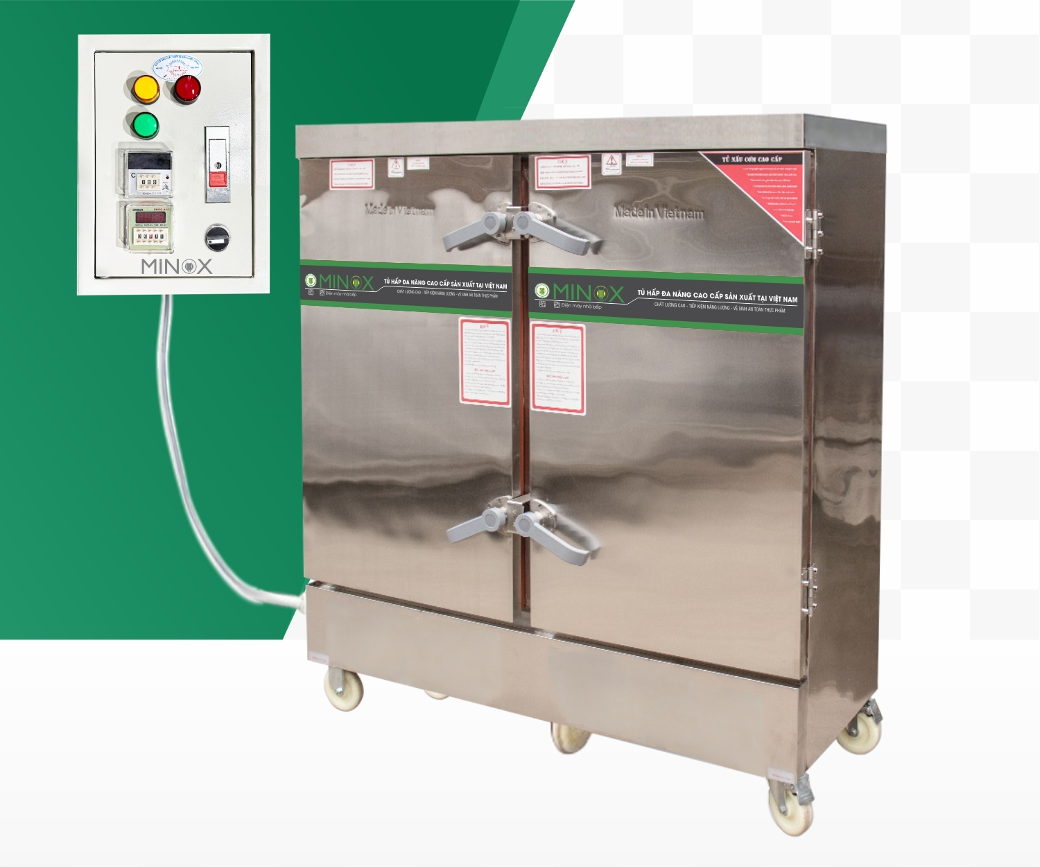 Tủ nấu cơm 24 khay tủ điện rời