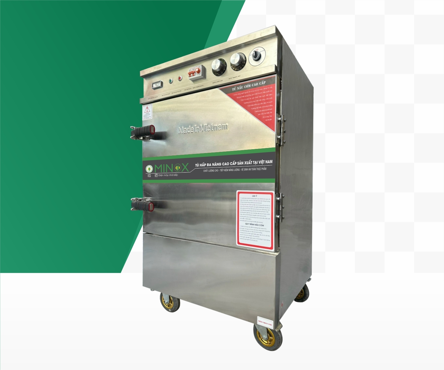 Tủ nấu cơm 6 khay điện hẹn giờ