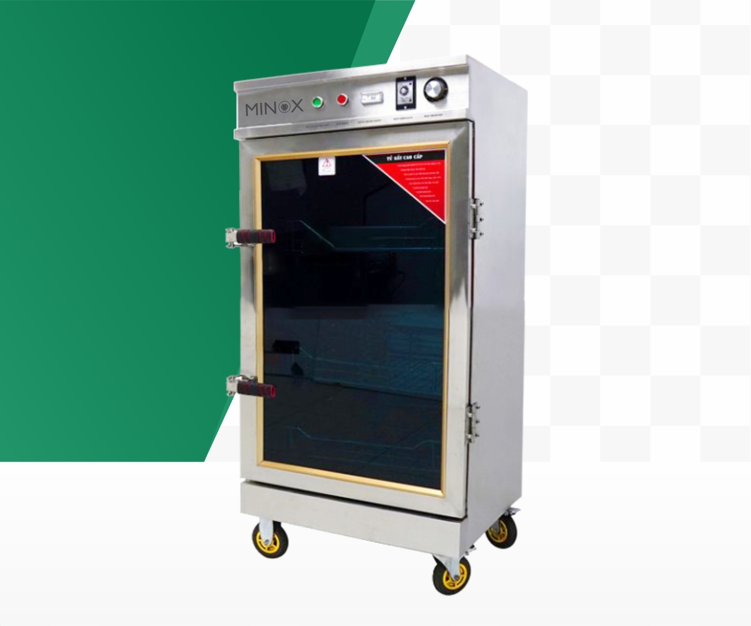 Tủ sấy bát chén công nghiệp 1 buồng 3 khay