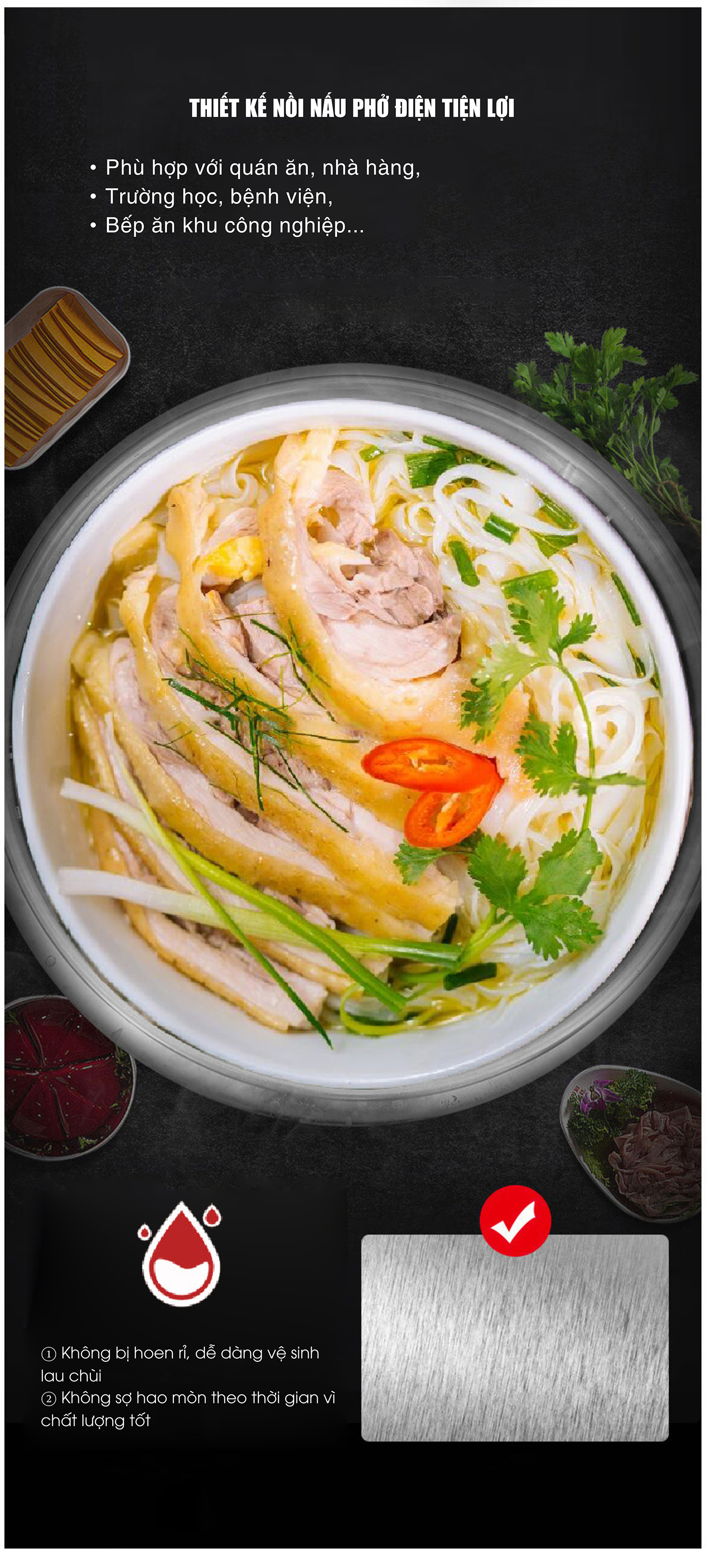 Nồi nấu phở điện