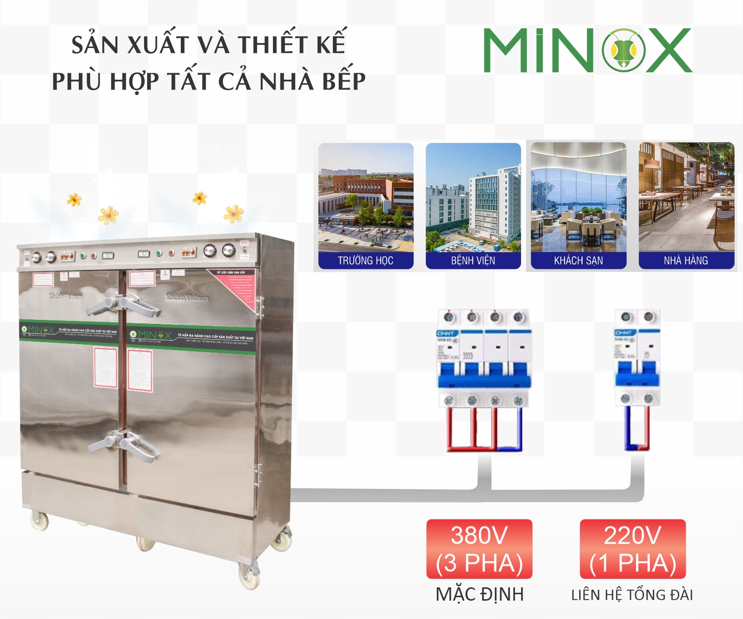 Tủ nấu cơm điện Minox